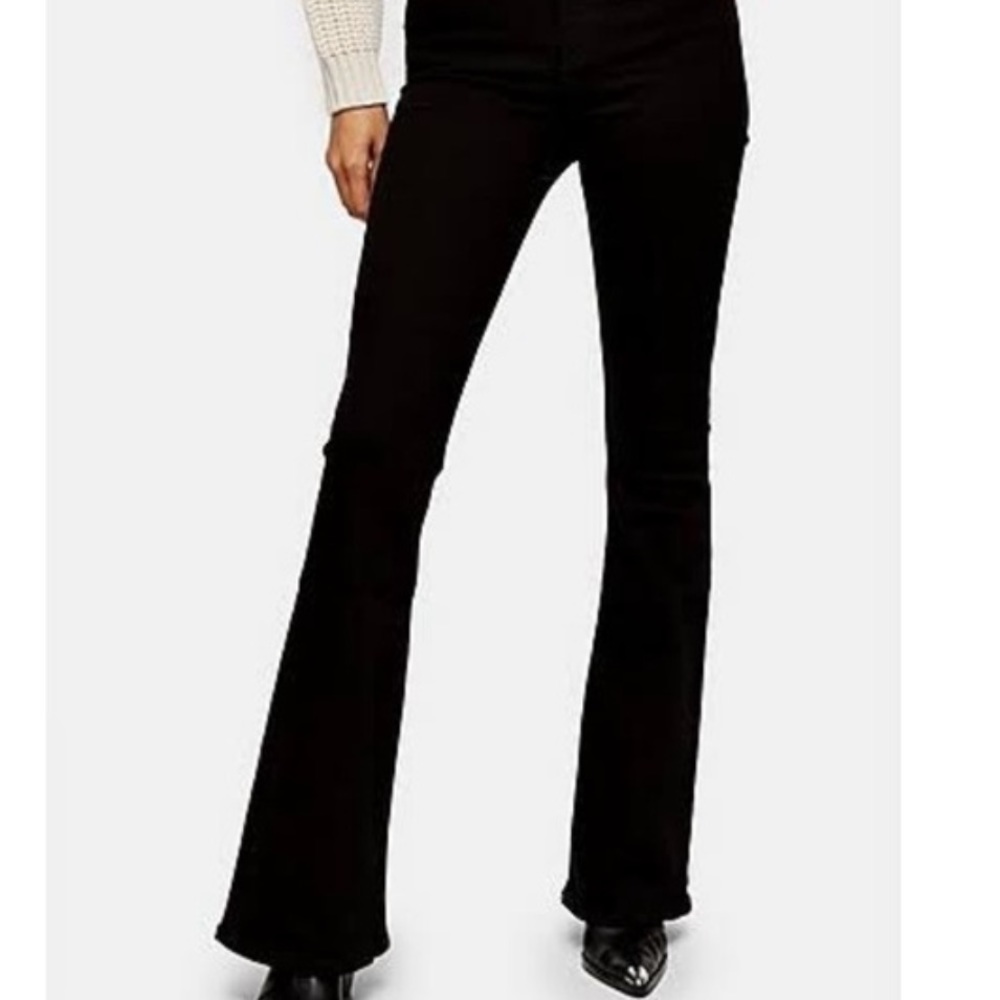 Black flare jeans